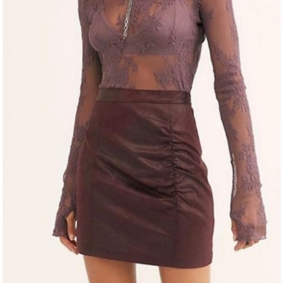 Free People Rumi Ruched Mini Skirt - Picture 5 of 13